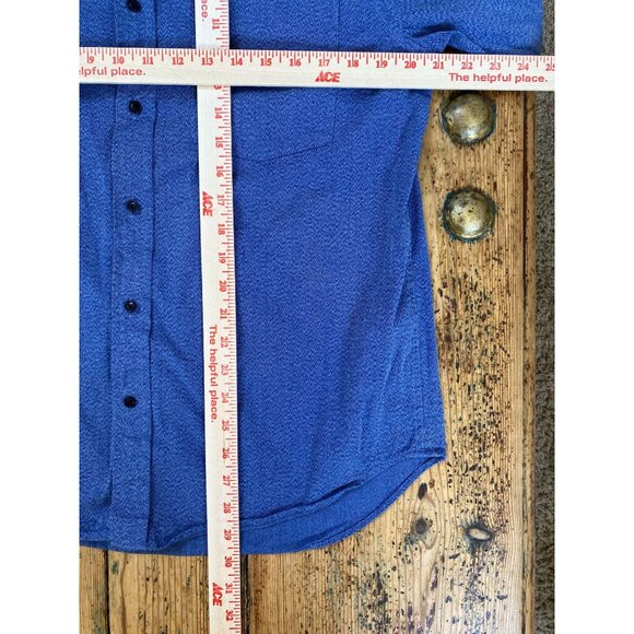 Banana Republic Mens Blue Patterned Long Sleeve‎ Shirt Size M 100% Cotton collar - Picture 6 of 6